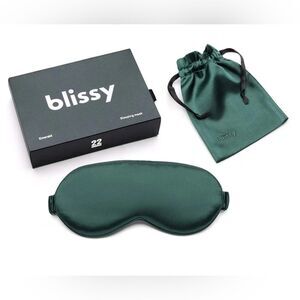 Blissy Emerald Silk Sleeping Mask